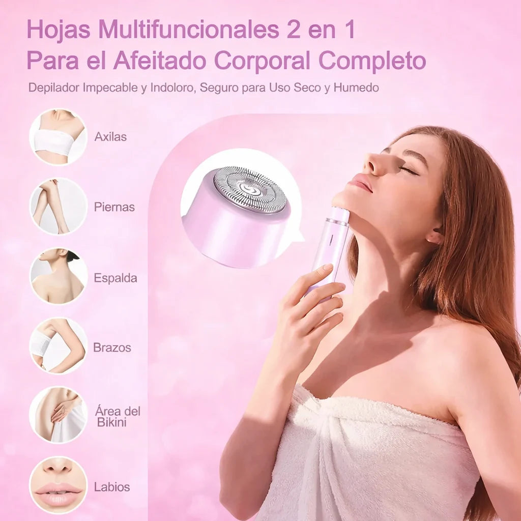 Depiladora Femenina 2 en 1 — Piel Suave, Fácil y Sin Complicaciones ✨